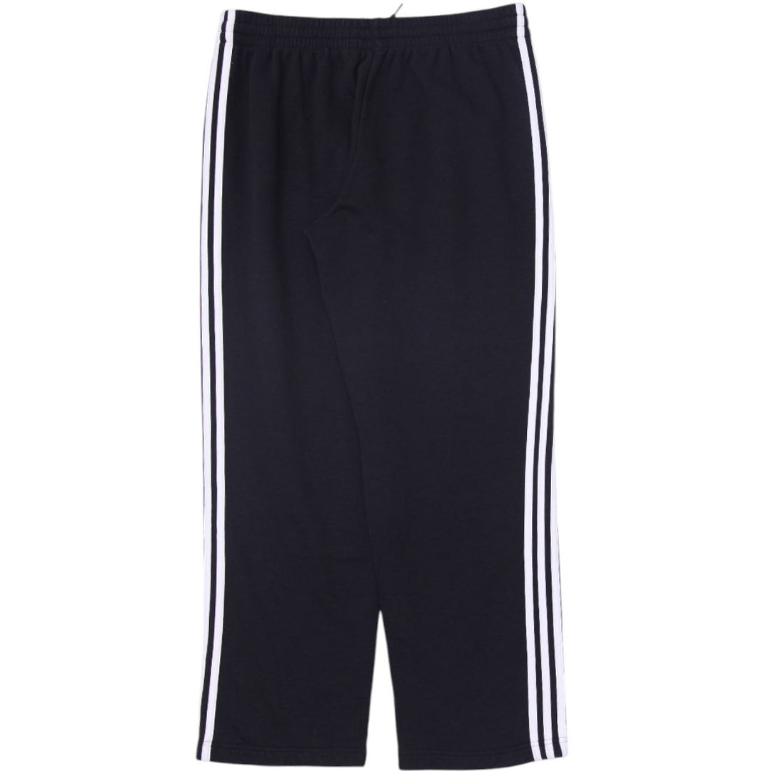 Mens Adidas Side Striped Black Track Sweat Pants Size XL