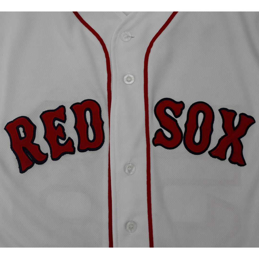 Mens Majestic Boston Red Sox White Baseball Jersey Size 50 | Migration_Jerseys - Detail View | Fashion Rerun