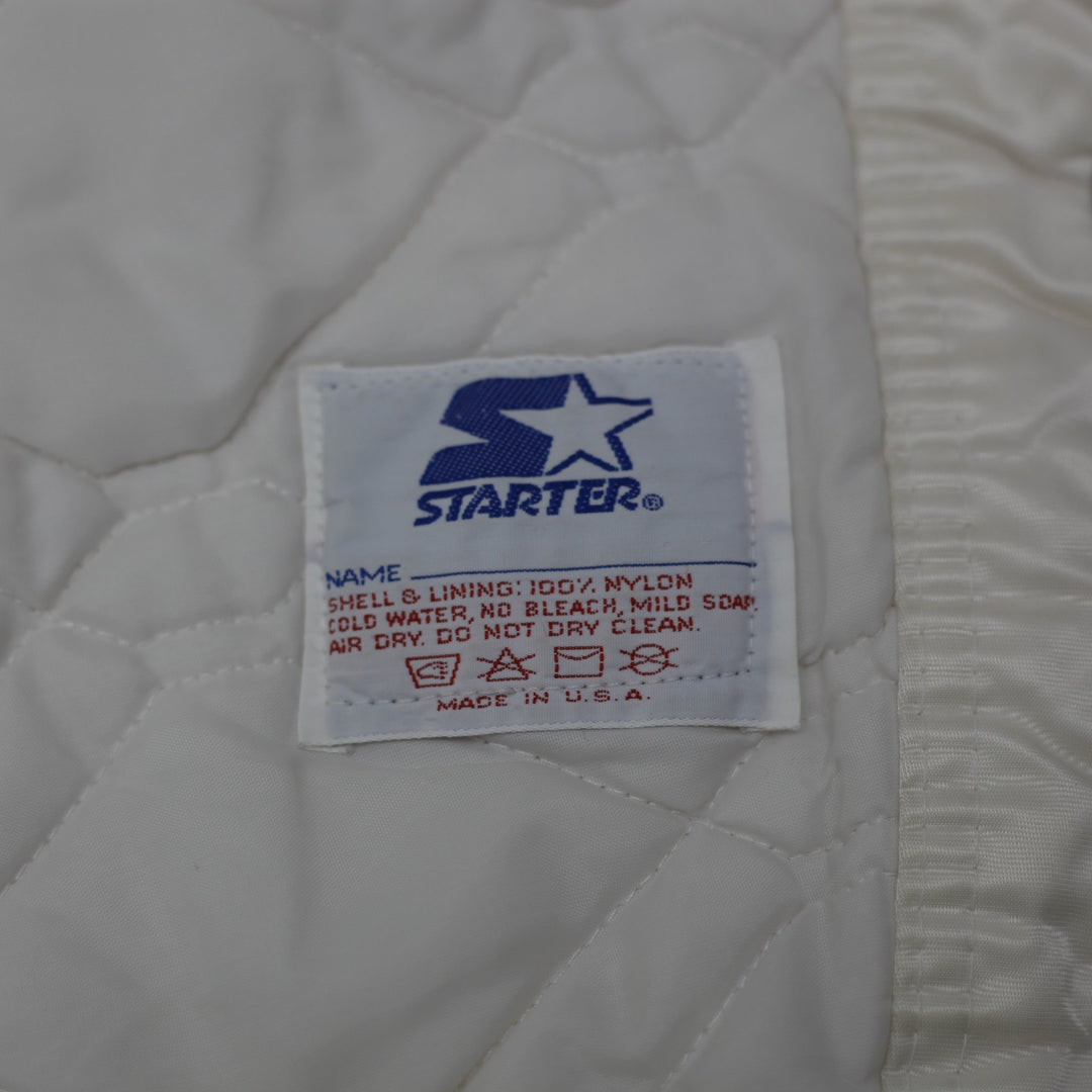 Vintage 90s Starter Boston Celtics Satin Bomber Jacket Size M