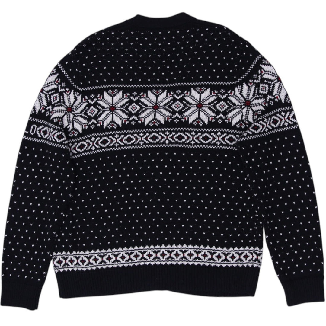 Mens Polo Ralph Lauren Cotton Cashmere Snowflake Cardigan Black Size XL
