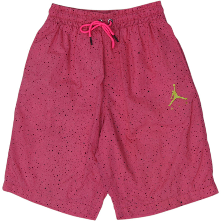 Mens Air Jordan Cement Poolside Swim Trunks Pink Black Speckled Size S