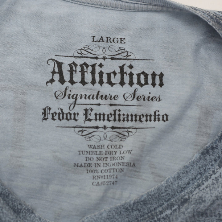 Y2K Mens Affliction Fedor Emelianenko The Last Emperor T-Shirt Size L