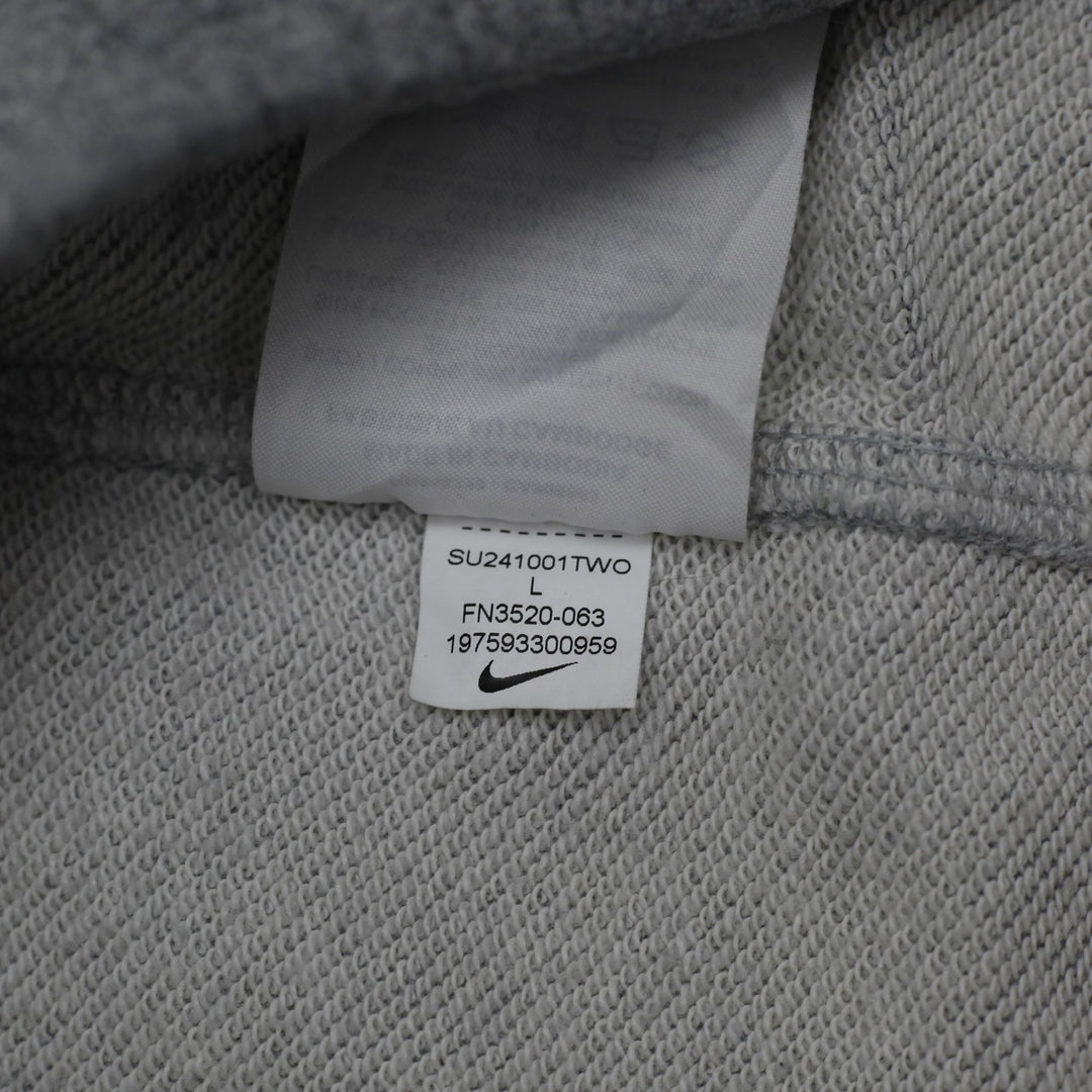 Nike Club French Terry Flow Shorts Dark Grey Heather Drawstring Sweat Shorts L