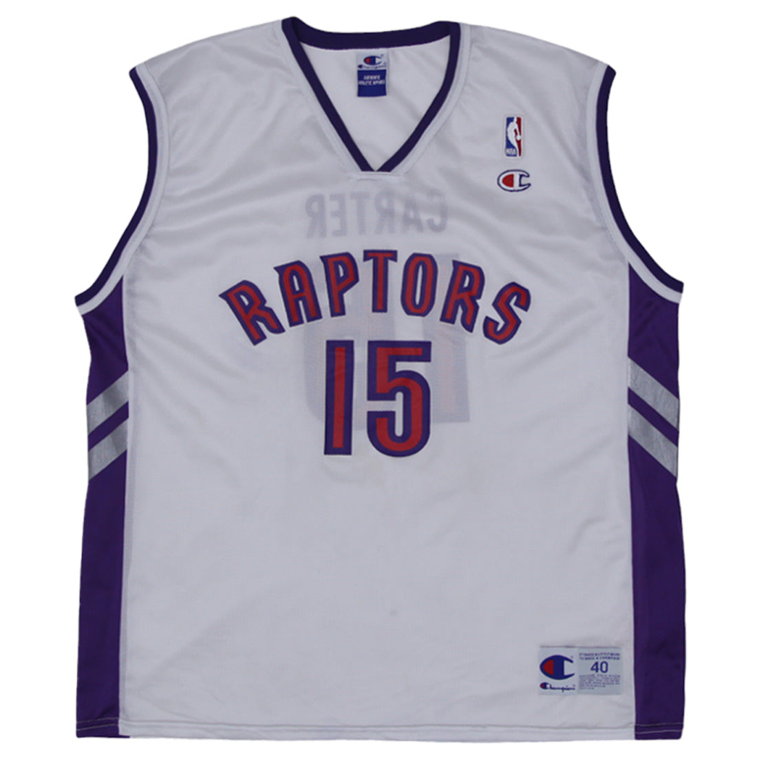Shop Vintage Champion NBA Toronto Raptors Carter 15 Basketball