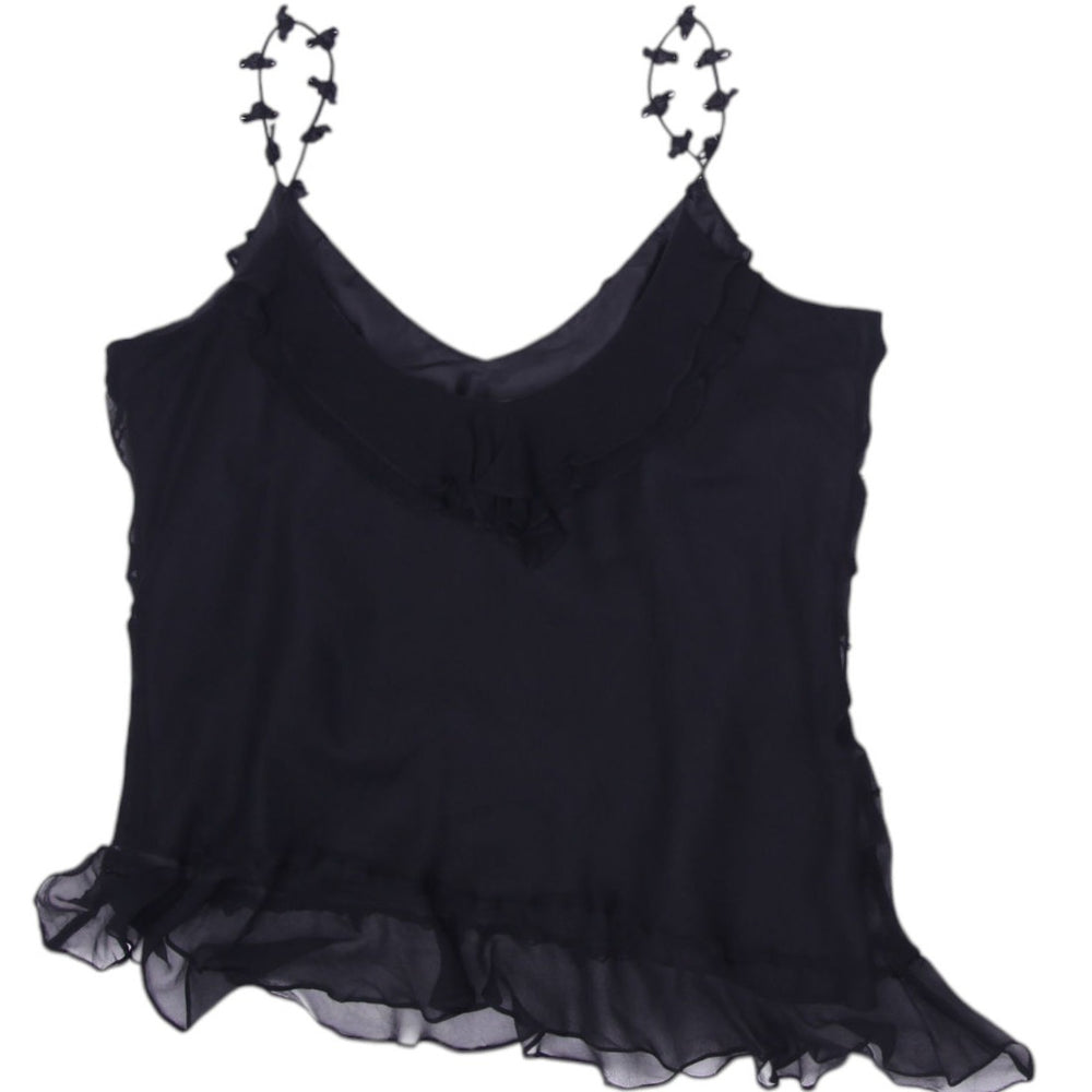 Y2K Ladies Mixit Camisole Silk Ruffle Detail Top Size 12 | Migration_Y2K Tops - Side View | Fashion Rerun