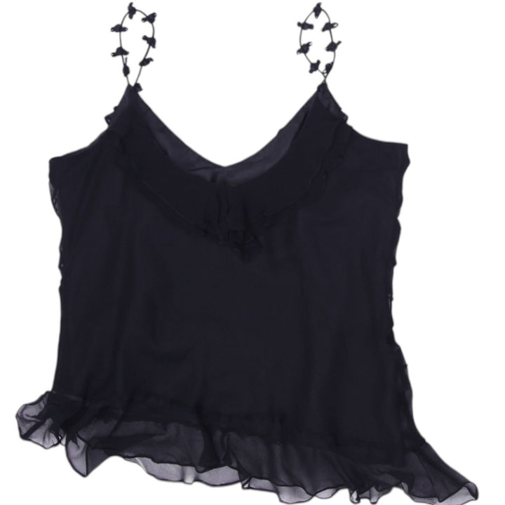 Y2K Ladies Mixit Camisole Silk Ruffle Detail Top Size 12 | Migration_Y2K Tops - Side View | Fashion Rerun