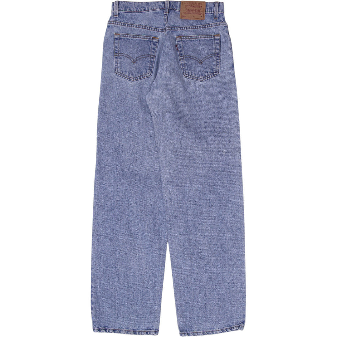 Vintage 90s Levi's 565 Wide Leg Jeans Size M | Migration_Jeans - Side View | Fashion Rerun