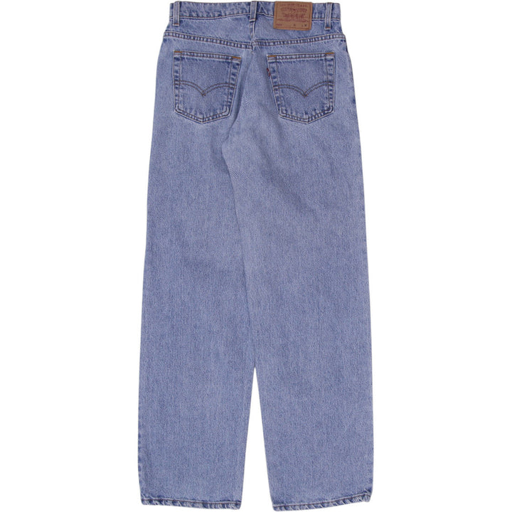 Vintage 90s Levi's 565 Wide Leg Jeans Size M | Migration_Jeans - Side View | Fashion Rerun
