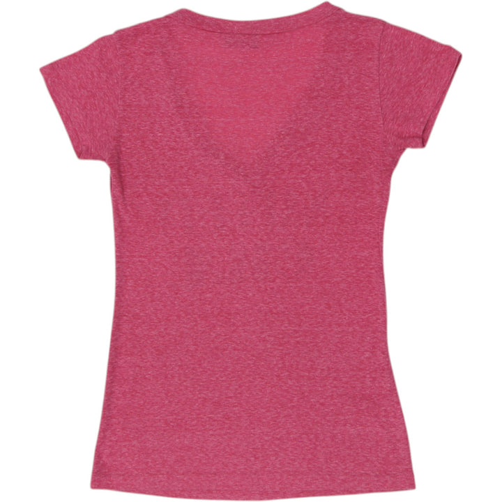 Y2K Ladies Wet Seal Rhinestone Graphic V-Neck Tee