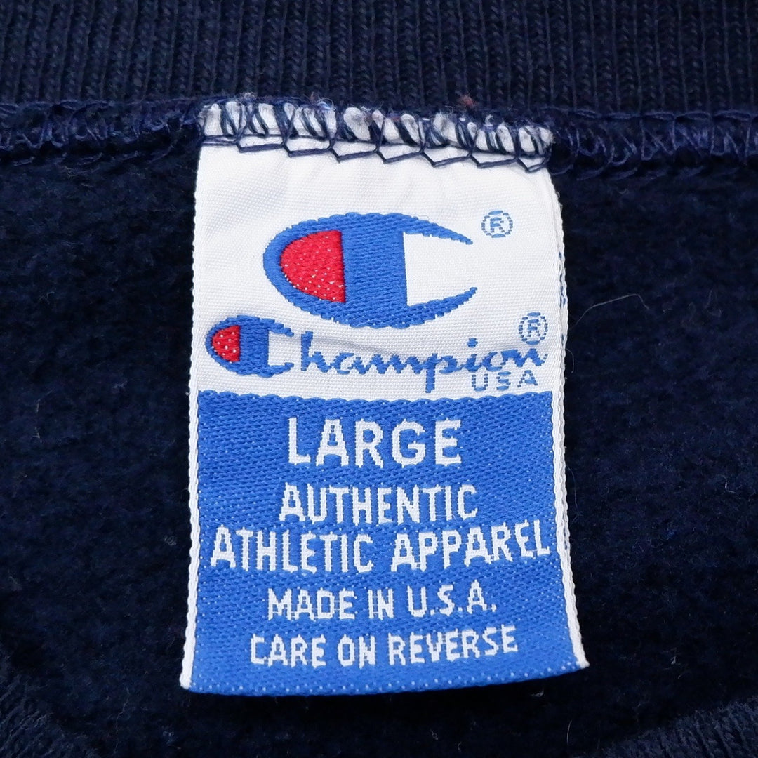 Vintage Mens Champion Sweatshirt Embroidered Logo