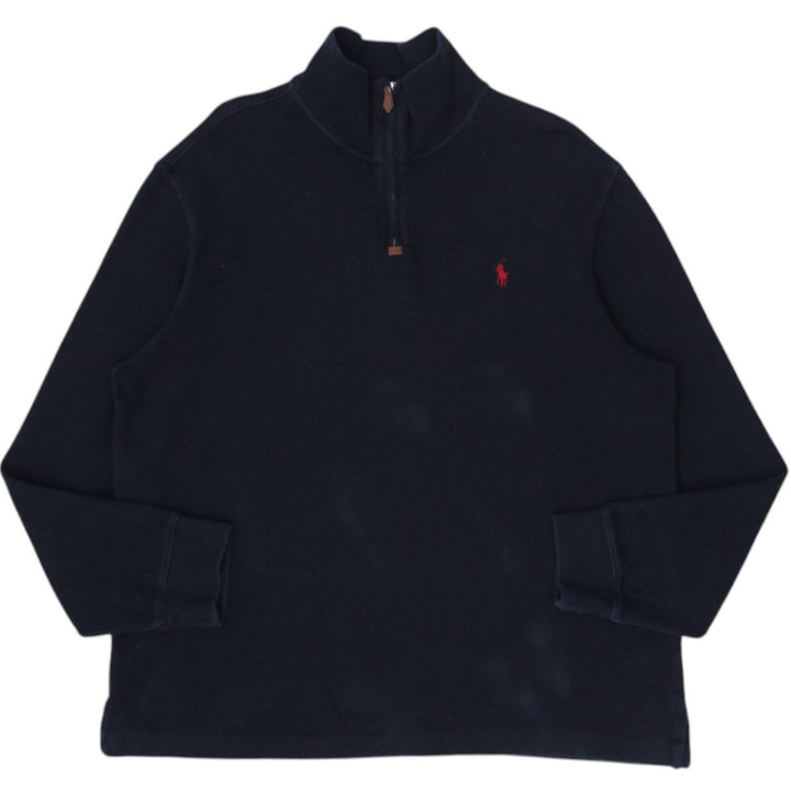 Mens Polo By Ralph Lauren Quarter Zip Knitted Sweater