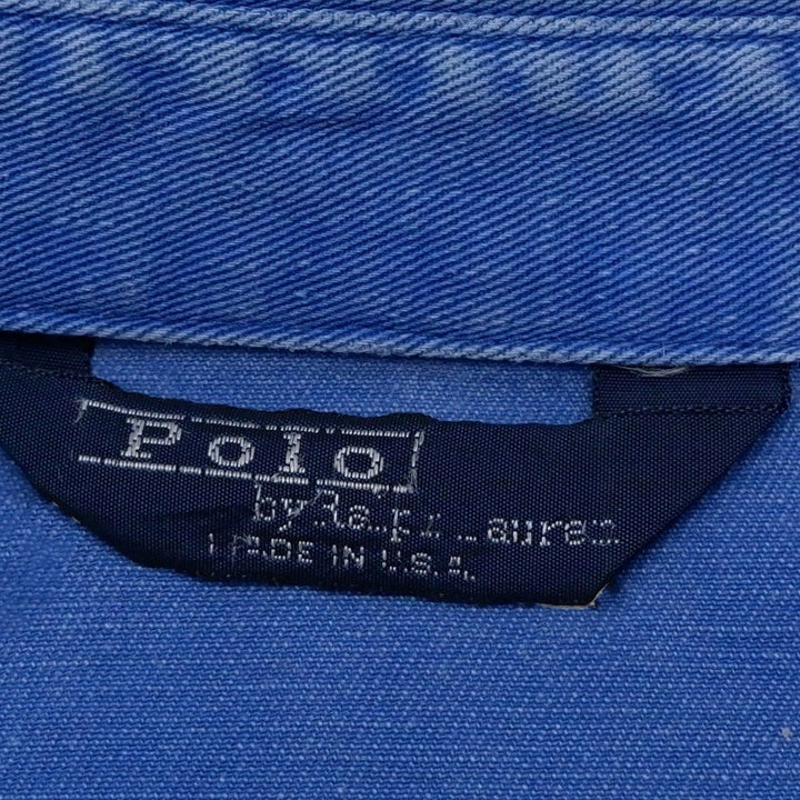 Vintage Polo By Ralph Lauren Denim Zip Harrington Slightly Distressed Jacket