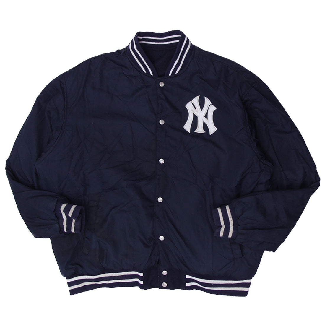 Shop Vintage JH Design New York Yankees Reversible Varsity Jacket