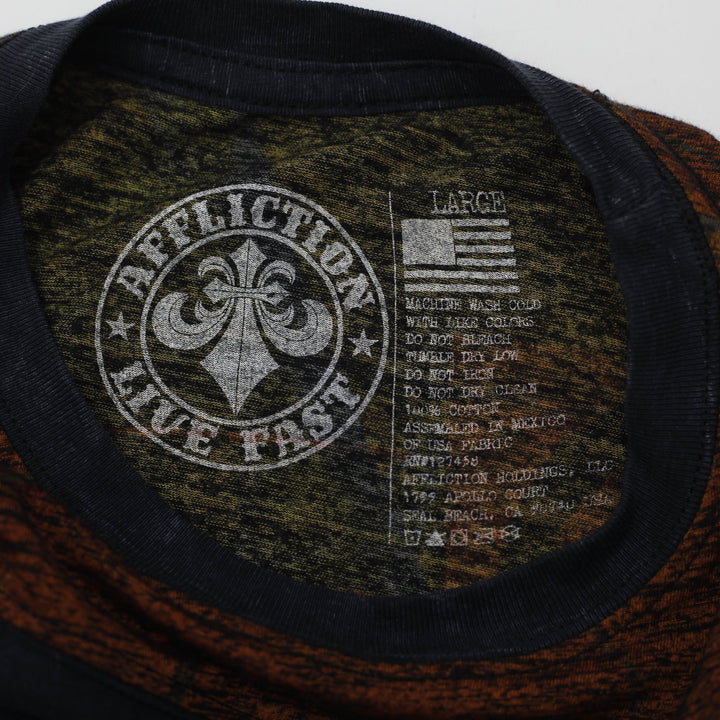 Mens Affliction Bowhunter Graphic T-Shirt Size L