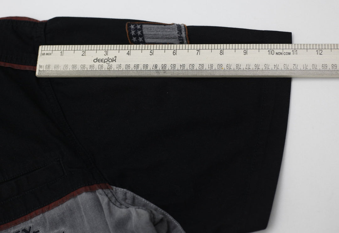 Mens Embroidered Harley Davidson Short Sleeve Button Shirt