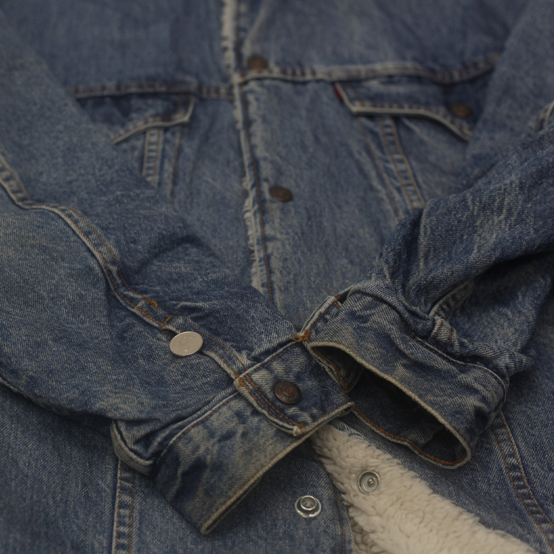 Vintage Levi's #75542-0412 Sherpa-Lined Denim Trucker Jacket XL - Fashion Rerun Vintage Migration_Jacket