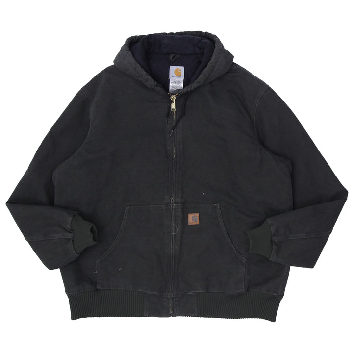 Mens Carhartt J130 MOS Quilted Lined Hooded Workwear Jacket - Fashion Rerun Vintage Migration_Jacket