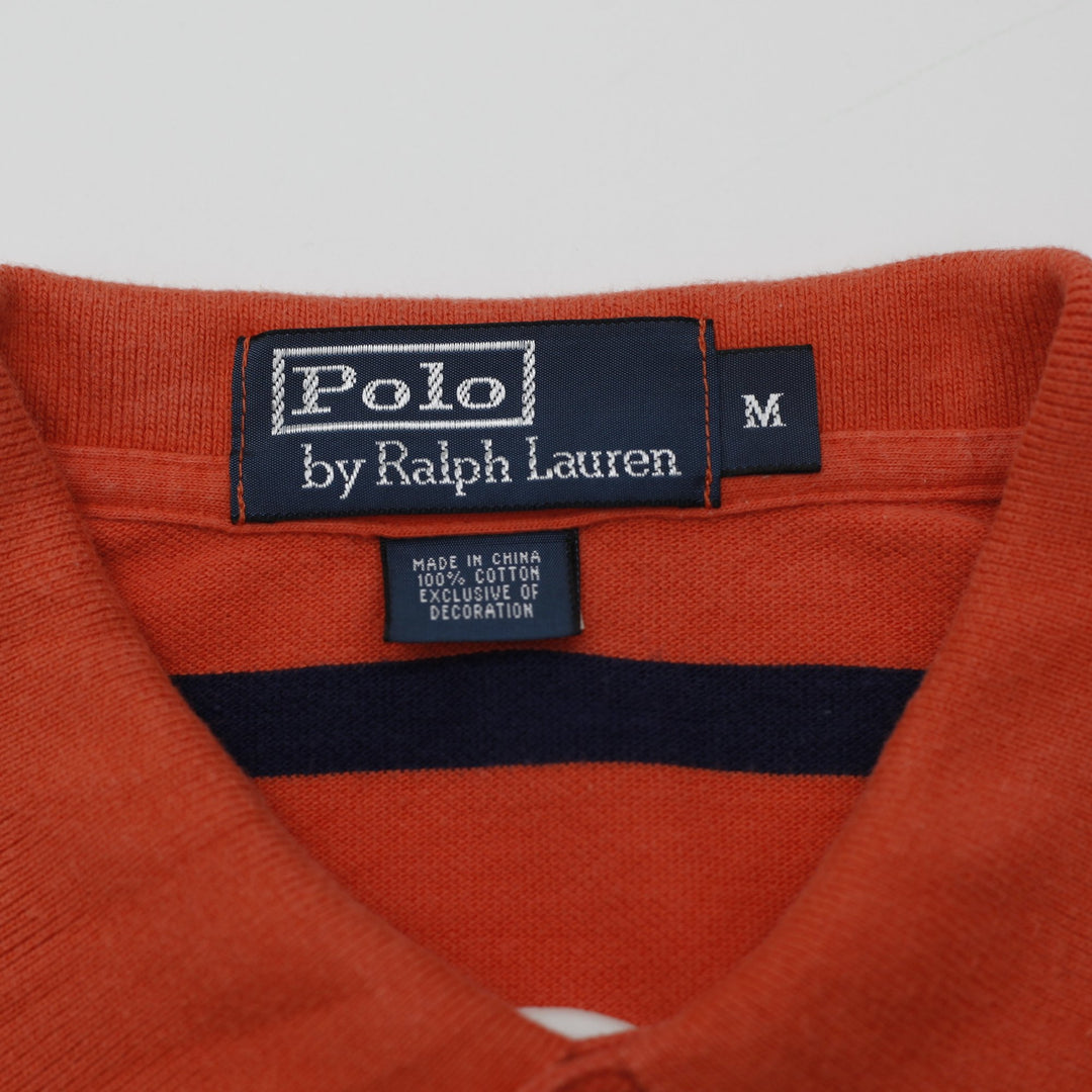 Ralph Lauren Striped Cotton Casual Polo Shirt Size M | Migration_T-Shirts - Back View | Fashion Rerun