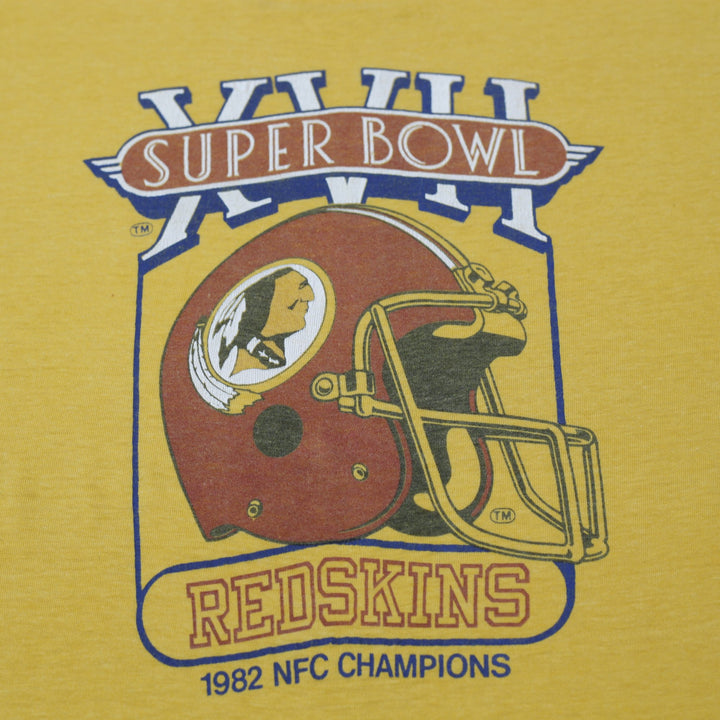 Vintage Logo 7 1982 Washington Redskins NFC Champions Super Bowl XVII S.Stitch