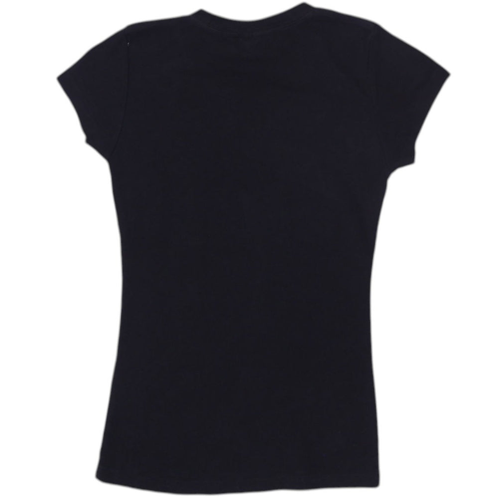 Y2K Ladies Lacoste Graphic Logo Cotton Crew Neck Tee Size S | Migration_Y2K Tops - Side View | Fashion Rerun