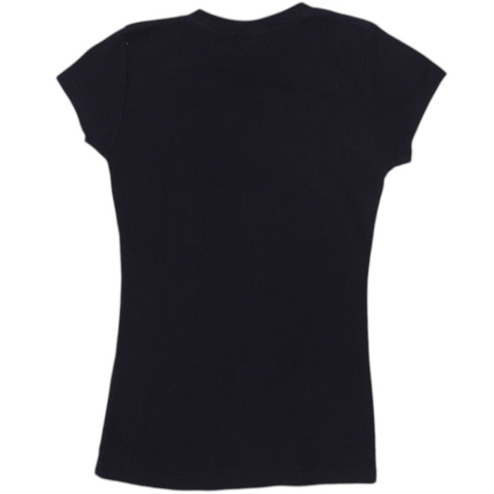 Y2K Ladies Lacoste Graphic Logo Cotton Crew Neck Tee Size S | Migration_Y2K Tops - Side View | Fashion Rerun