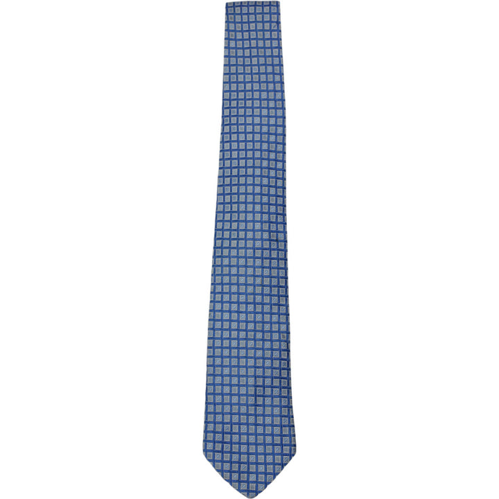 Mens Tommy Hilfiger 100% Silk Blue Neck Tie