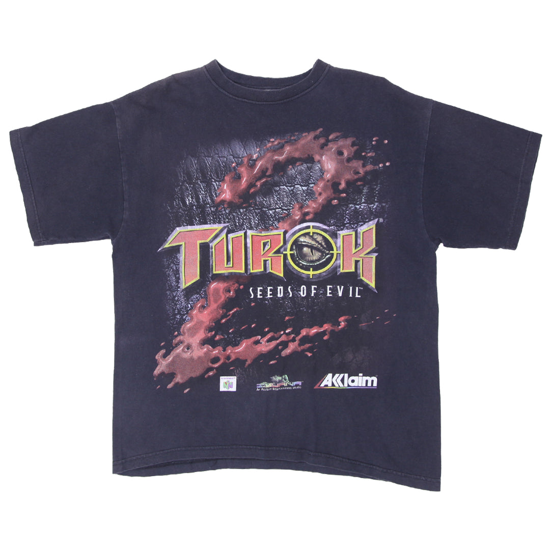 Vintage Turok Seeds Of Evil Nintendo T-Shirt Made in USA - Fashion Rerun Vintage Migration_T-Shirt