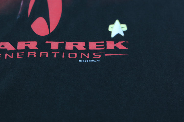 1994 Vintage Star Trek Generations T-Shirt Single Stitch Made in USA XL