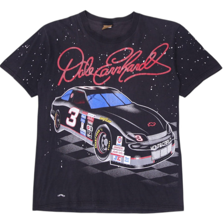 Vintage 90s NUTMEG Dale Earnhardt Sr. #3 NASCAR "The Intimidator" Made in USA L | Migration_T-Shirts | Fashion Rerun