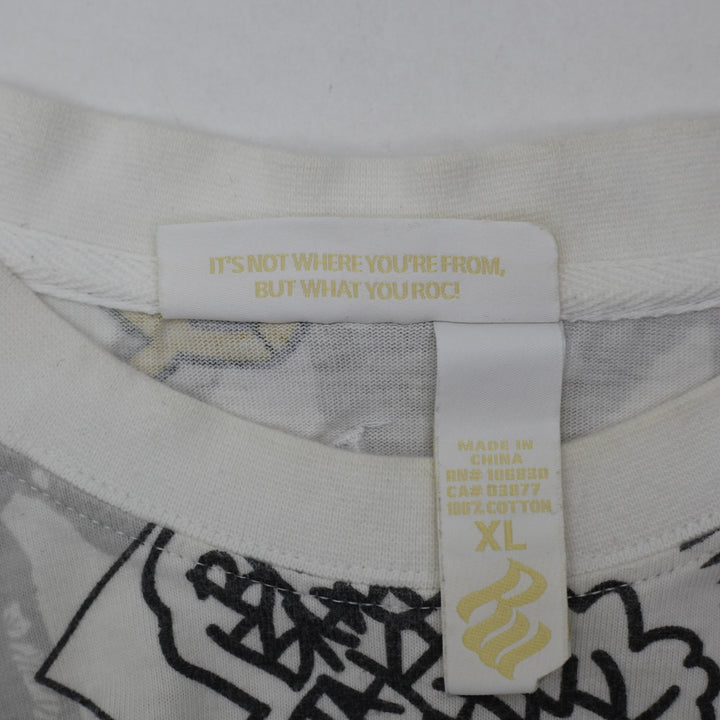 Y2K Mens Rocawear Hip Hop Graphic T-Shirt Size XL
