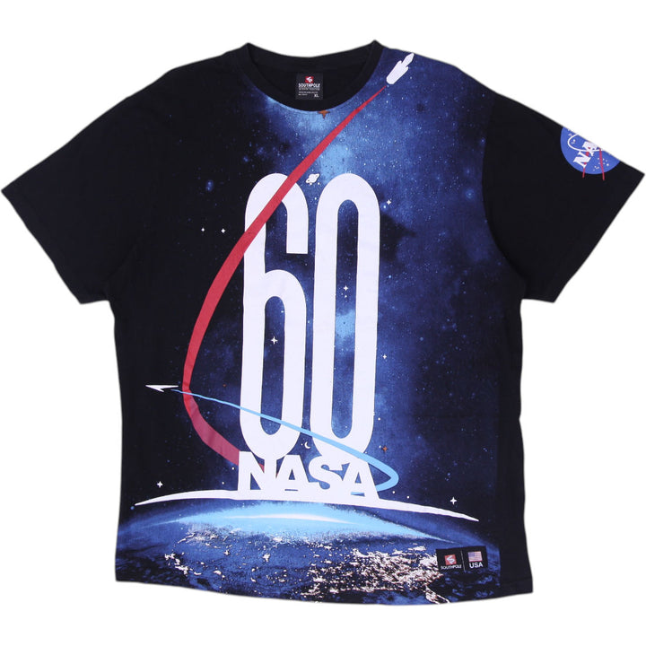 Y2K Mens Southpole NASA 60th Anniversary Space Galaxy T-Shirt Size XL