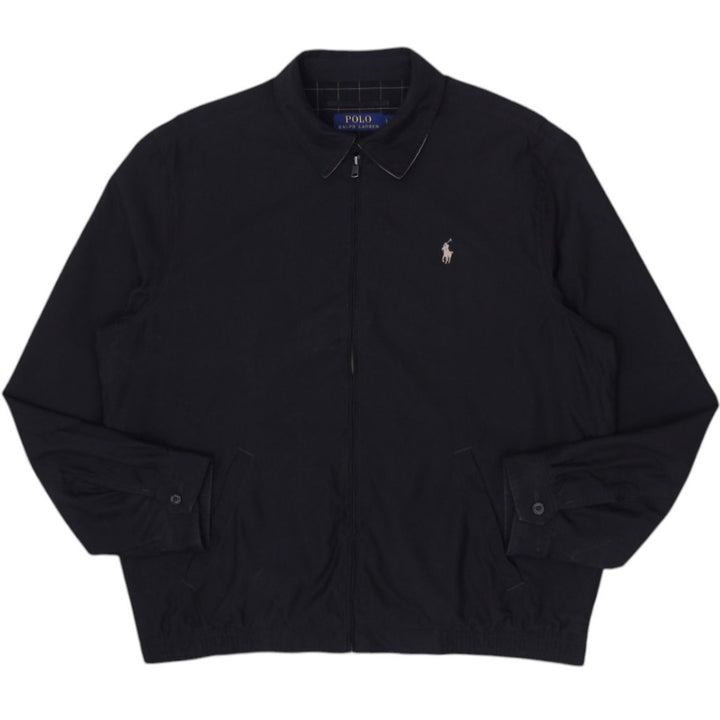 Mens Polo Ralph Lauren Black Zip Up Harrington Jacket