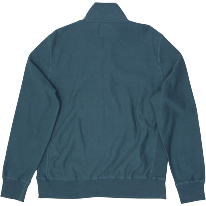 Vintage Mens Champion Todd Snyder Sweatshirt Teal 1/4 Zip Pocketed