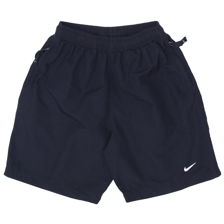 Mens Nike Swoosh Embroidered Black Nylon Shorts - Fashion Rerun Vintage Migration_Shorts