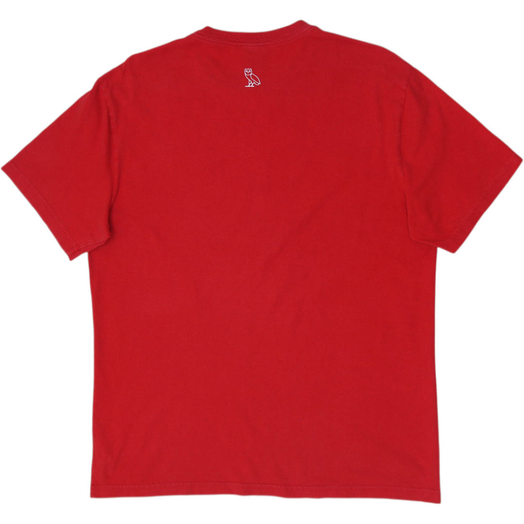 Mens OVO Athletics Red Short Sleeve T-Shirt Size Large