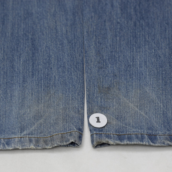 Y2K Mens Ecko Jeans Washed Blue Straight Leg Denim Baggy Fit