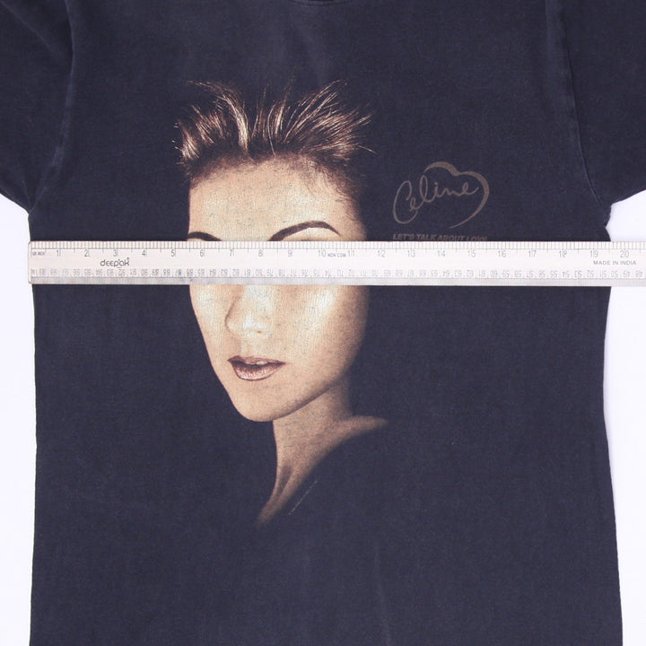 Vintage 90s Celine Dion Let's Talk About Love World Tour T-Shirt T-America Tag Single Stitch M