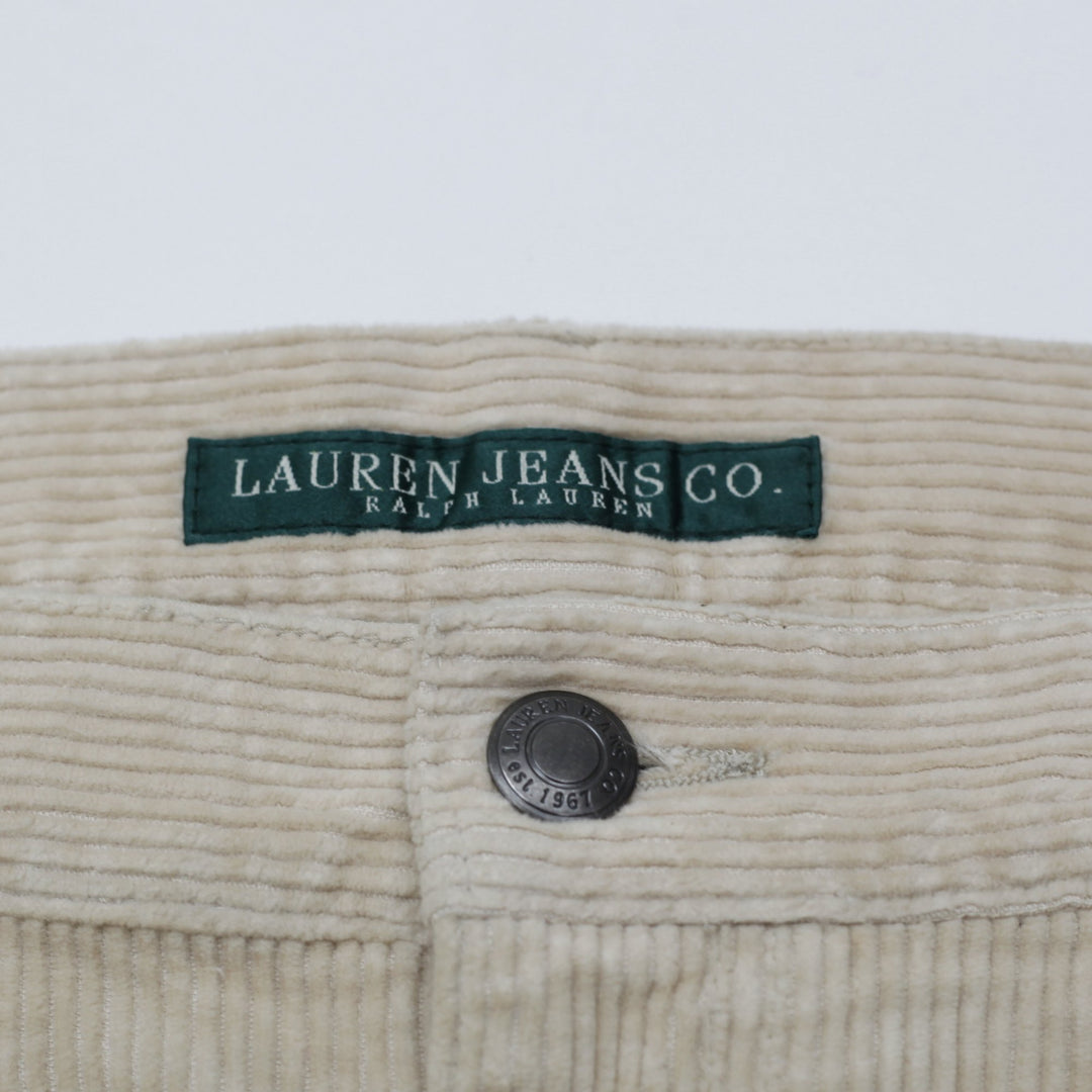 Lauren Jeans Co. Ralph Lauren Women's Beige Corduroy Pants Size 10
