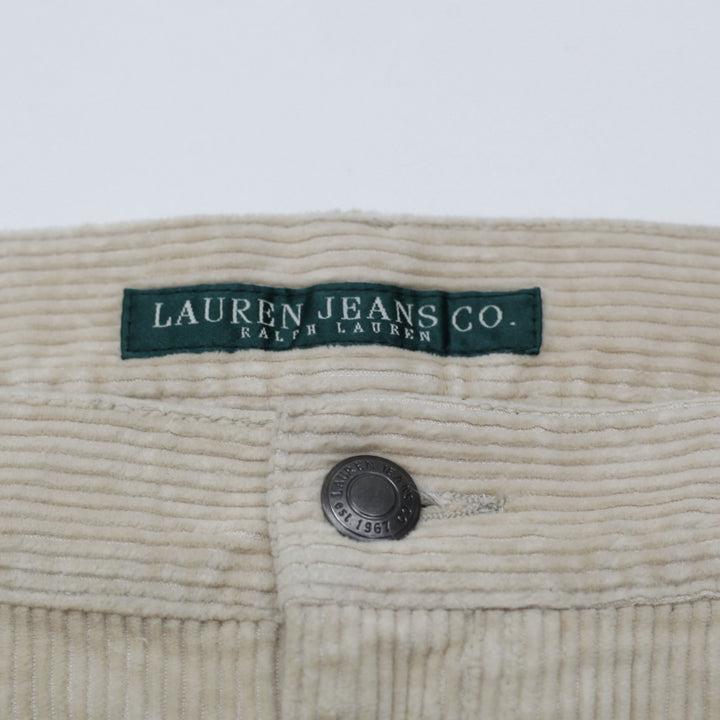 Lauren Jeans Co. Ralph Lauren Women's Beige Corduroy Pants Size 10