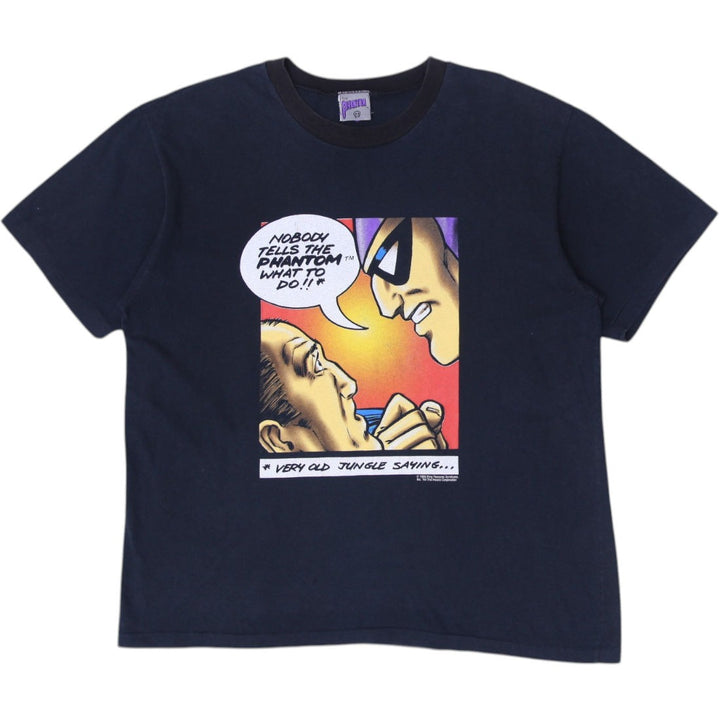 Vintage The Phantom Comic T-Shirt Black Graphic Tee 1996 Single Stitch Size XL | Migration_T-Shirts | Fashion Rerun