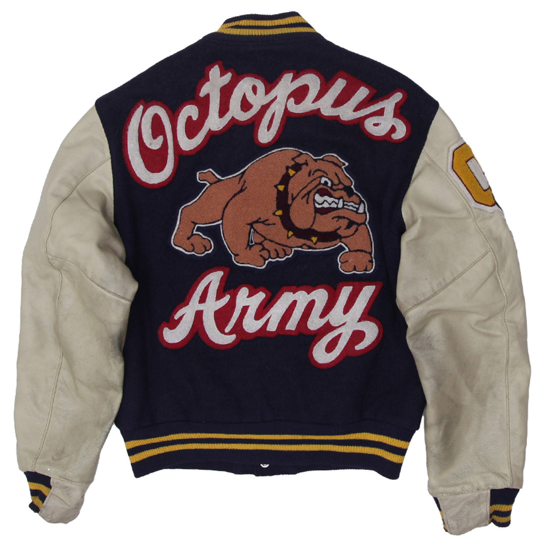 Vintage Golden Bear Octopus Army Varsirty Jacket-Size M, Made In USA - Fashion Rerun Vintage Migration_Jacket