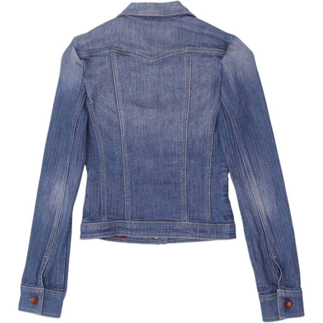 Y2K Ladies Guess Premium Denim Jacket Made in USA Size XS