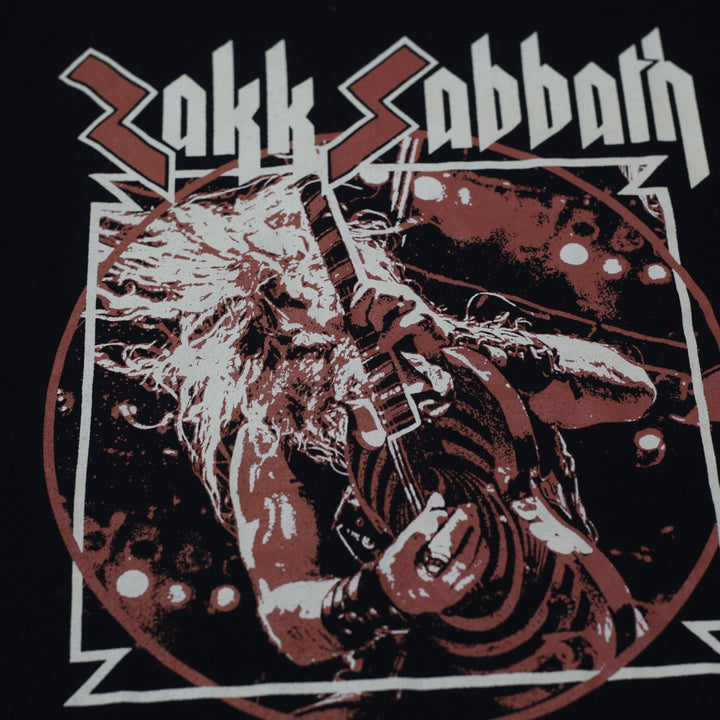 Mens Zakk Sabbath T-Shirt Black Graphic Live in Detroit Size XL