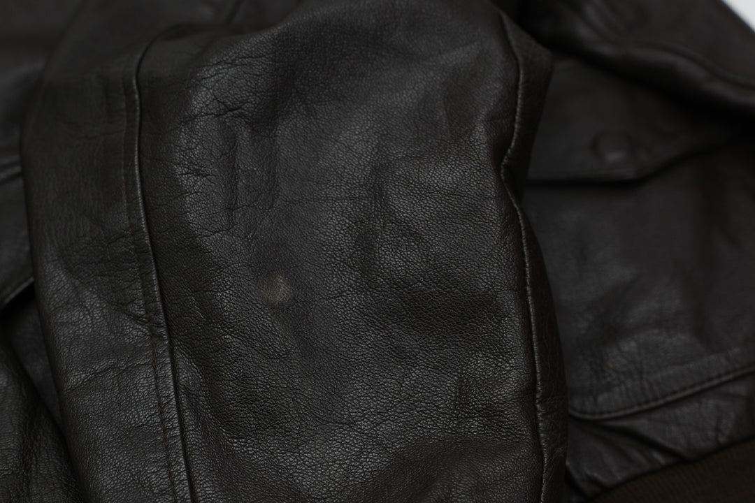 Vintage Cooper A-2 U.S Air Force Flight Goatskin Leather Jacket Made In USA