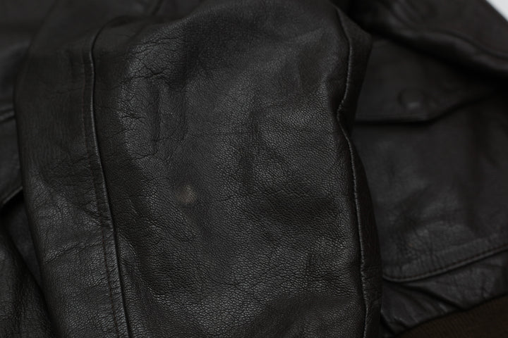 Vintage Cooper A-2 U.S Air Force Flight Goatskin Leather Jacket Made In USA