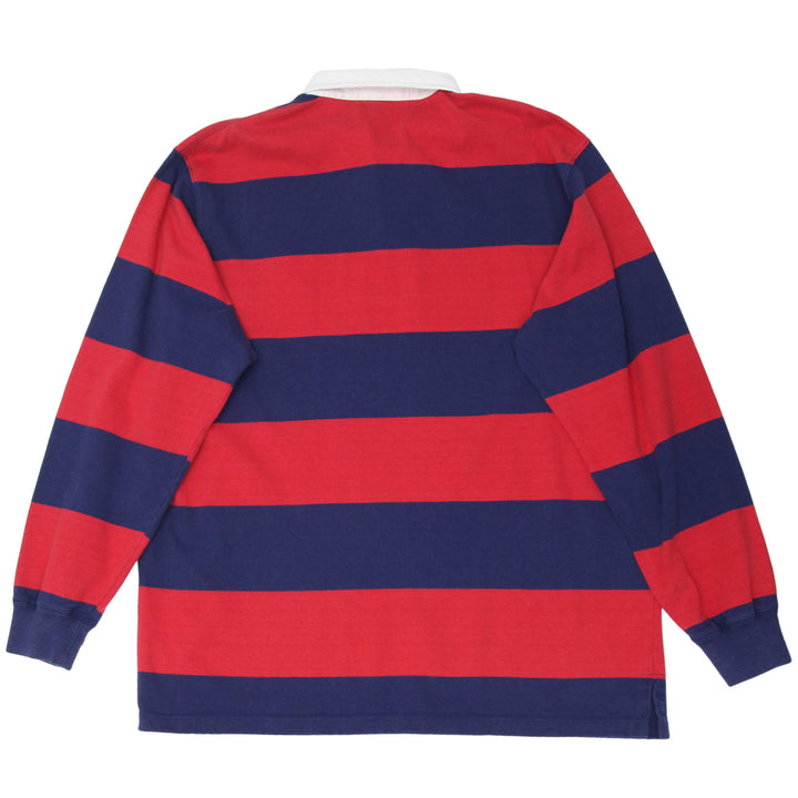 Vintage Polo Sports Ralph Lauren Bear Embroidered Stripe Rugby Shirt