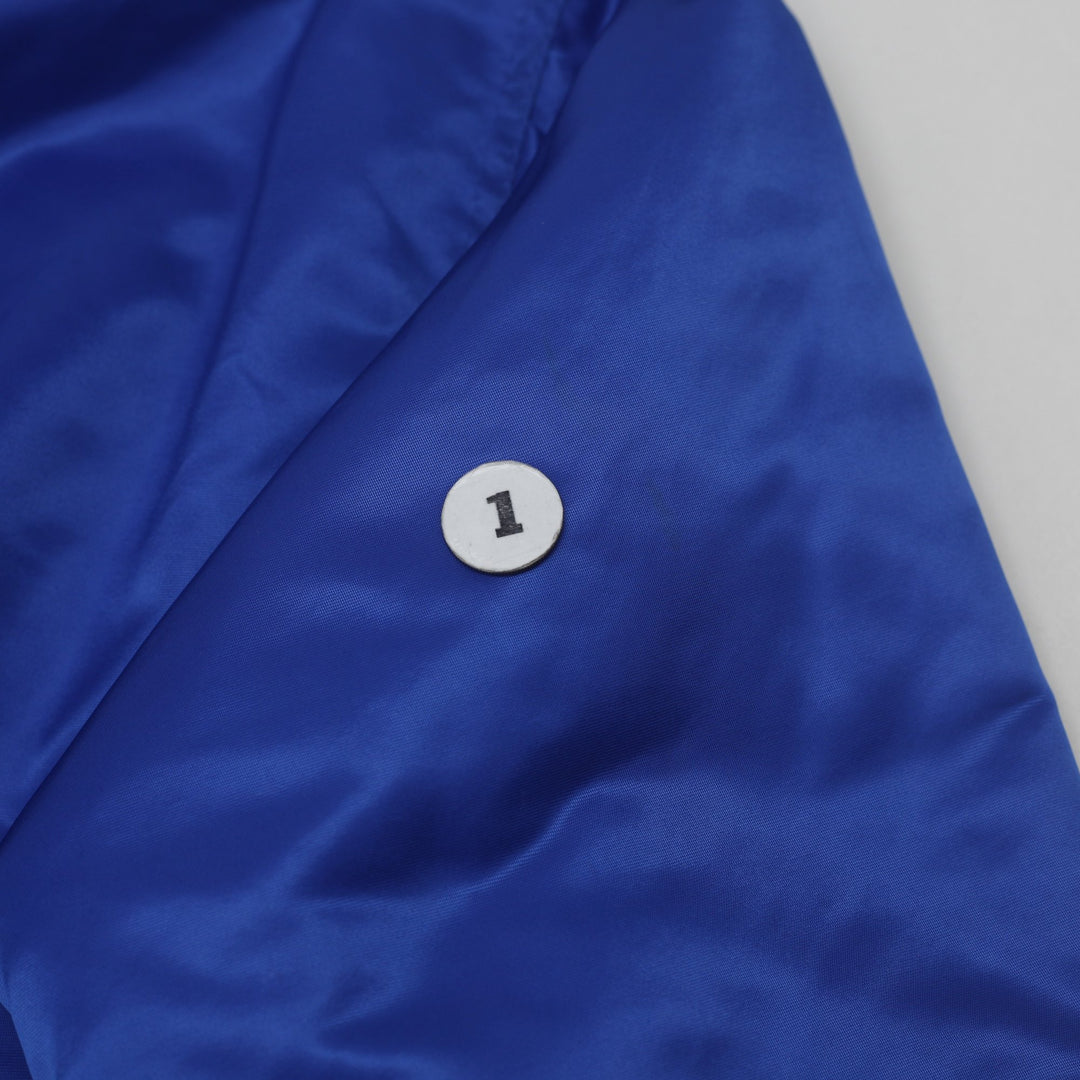Vintage Chicago Cubs 80s MLB Starter Satin Bomber Snap Button Jacket L | Migration_Jackets - Alternate View | Fashion Rerun