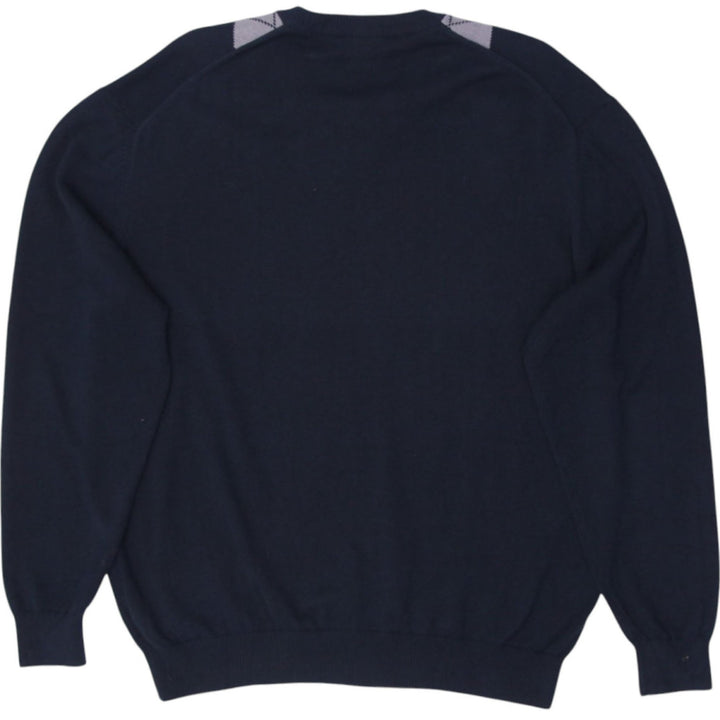 Mens Lacoste Argyle Pattern V-Neck Knitted Sweater