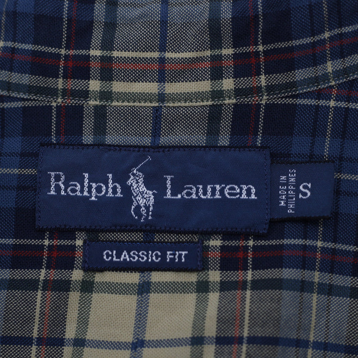 Mens Ralph Lauren Classic Fit Plaid Long Sleeve Shirt Size S