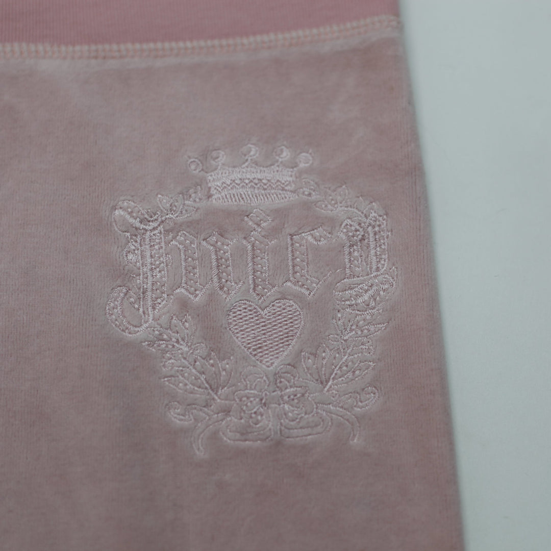 Y2K Ladies Juicy Couture Sweatpants Pink Velour Emblem